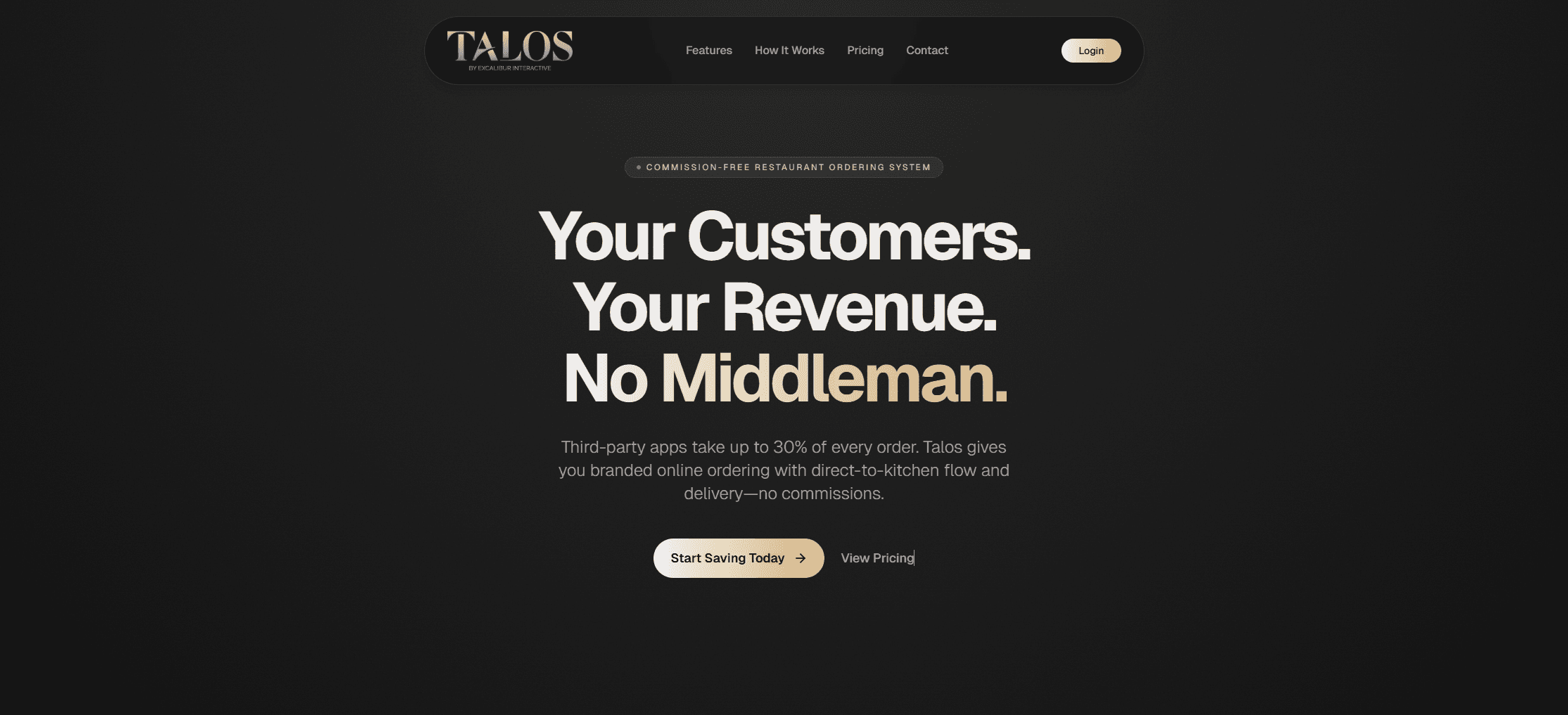 Talos - Restaurant Management Platform